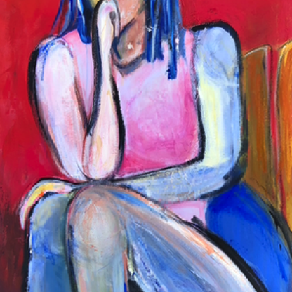 LADY IN RED
40"x24"
Acrylics on canvas